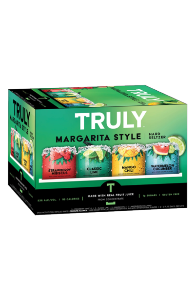 TRULY Hard Seltzer Margarita Style Variety Mix Pack, Spiked & Sparkling ...