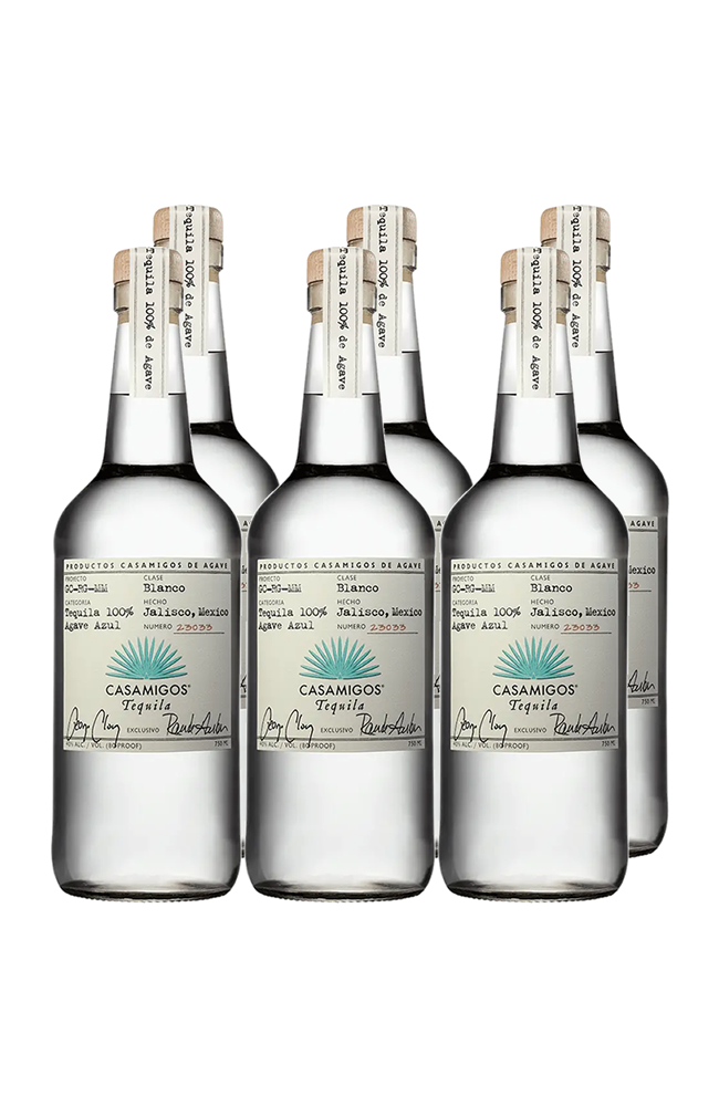 Casamigos Blanco Tequila Gift Set 750ml with 2 Rocks glasses